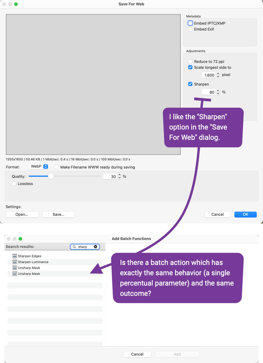 GraphicConverter How to sharpen in batch.png