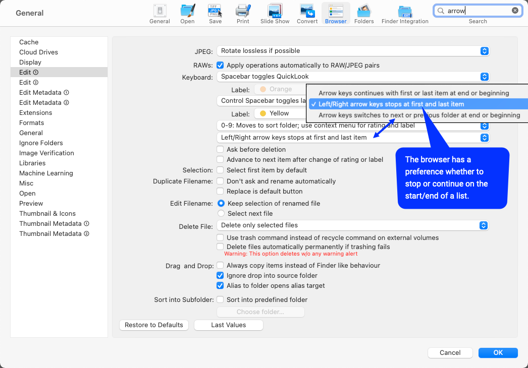 GraphicConverter - What to do when stepping to the start or end - In Browser.png