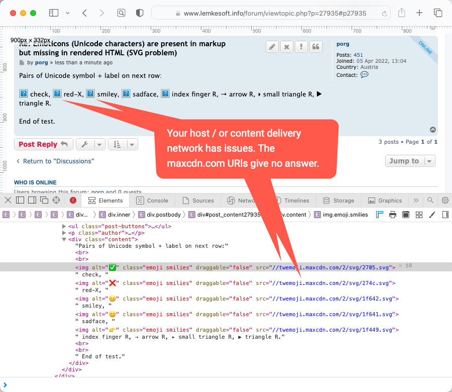 Lemkesoft Forum - Emoticons are present in markup but missing in output.png